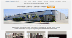 Desktop Screenshot of gatewaymattress.com