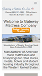 Mobile Screenshot of gatewaymattress.com
