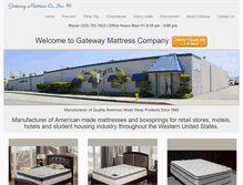Tablet Screenshot of gatewaymattress.com
